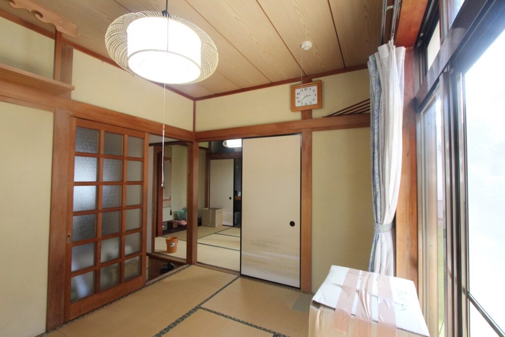 1階の和室は広く、純和風のイメージでした
